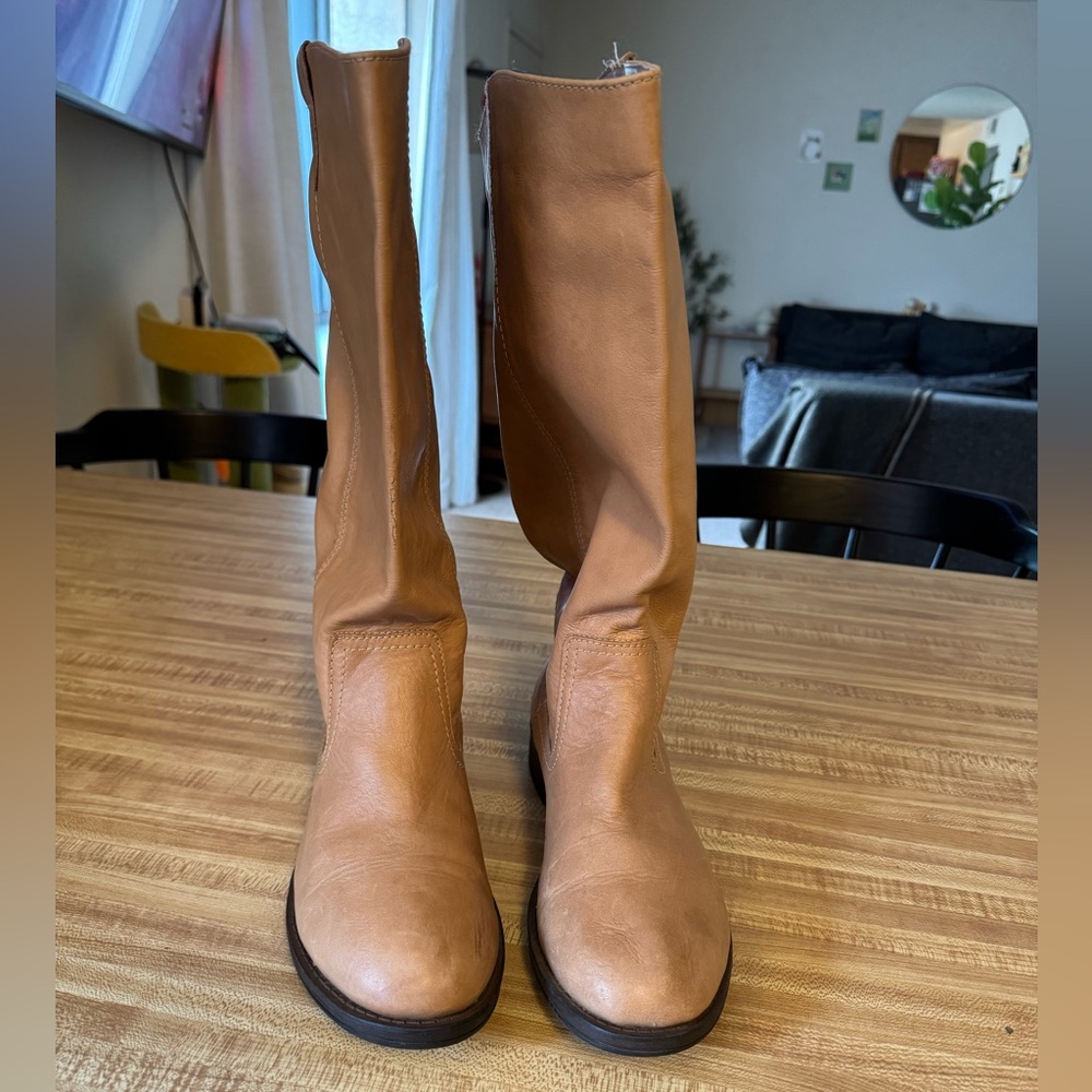 Kenneth Cole Tried and Tide Tan Leather Boots